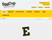 Tablet Screenshot of eggcupwebdesign.com